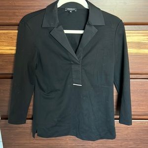 Lafayette148 stretchy 3/4 sleeve shirt
